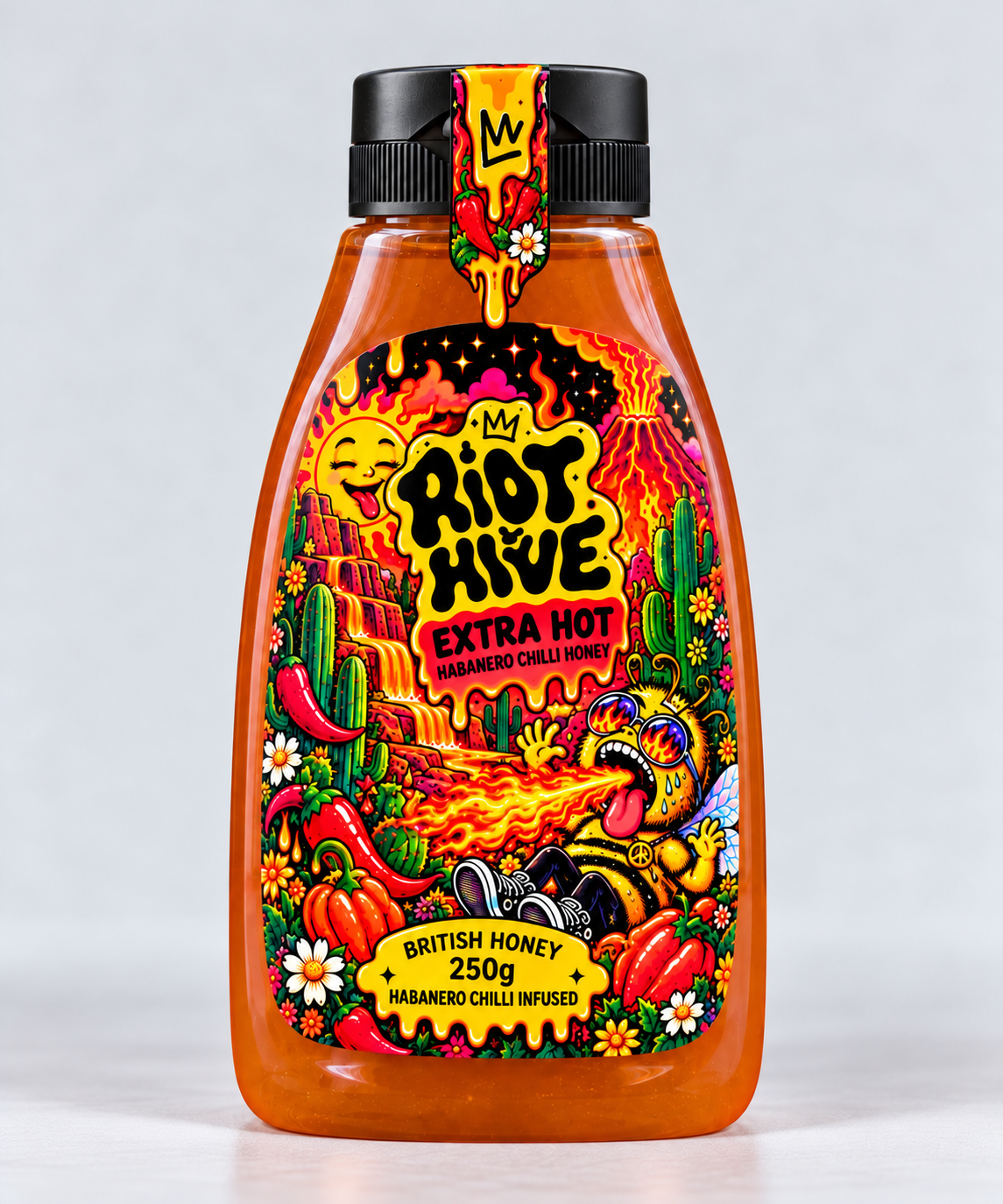 Extra Hot Habanero Honey Squeezy Bottle 250g