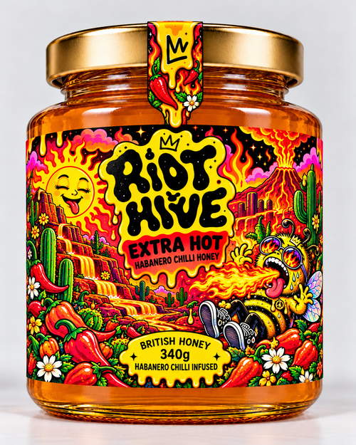 Extra Hot Habanero Honey — 340g jar